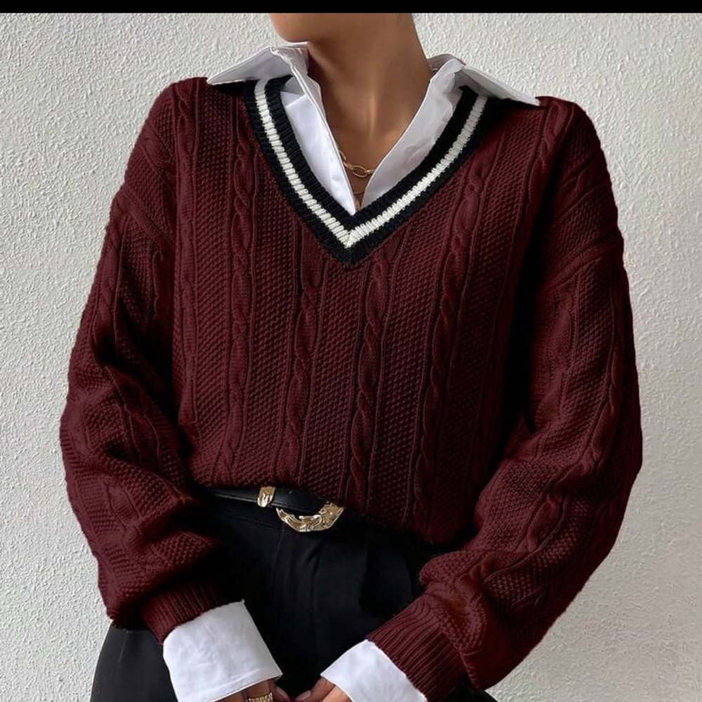 Brand new 
Color block sweater